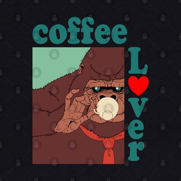 Coffee Lover Gorilla by ebayson74@gmail.com